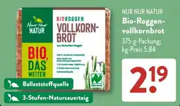 Aldi Süd Nur Nur Natur Bio-Roggen-Vollkornbrot Angebot