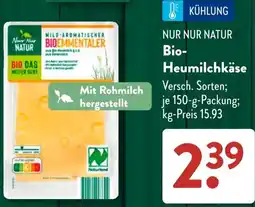 Aldi Süd NUR NUR NATUR Bio Heumilchkäse Angebot