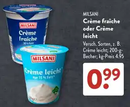 Aldi Süd MILSANI Crème fraîche Angebot