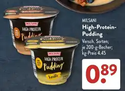 Aldi Süd MILSANI High-Protein-Pudding Angebot