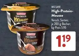 Aldi Süd MILSANI High-Protein-Mousse Angebot