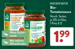 Aldi Süd Nur Nur Natur Bio-Tomatensauce Angebot