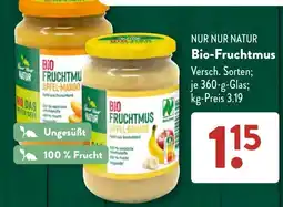 Aldi Süd Nur Nur Natur Bio-Fruchtmus Angebot