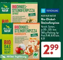 Aldi Süd Nur Nur Natur Bio-Dinkel-Steinofenpizza Angebot