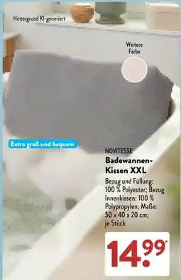 Aldi Süd NOVITESSE Badewannen-Kissen XXL Angebot