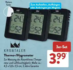 Aldi Süd Krontaler Thermo-/Hygrometer Angebot