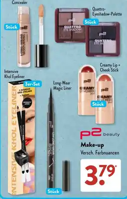 Aldi Süd p2 beauty Make-up Angebot