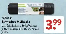 Aldi Süd WORKZONE Schwerlast-Müllsäcke Angebot