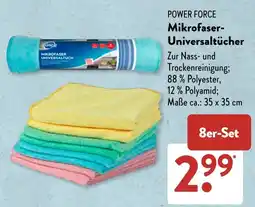 Aldi Süd POWER FORCE Mikrofaser-Universaltücher Angebot