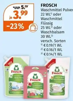 Müller Frosch Waschmittel Angebot