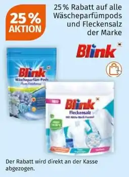 Müller Wäscheparfümpods und Fleckensalz Blink Angebot