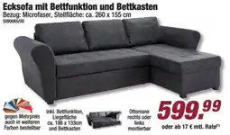 Poco Ecksofa mit Bettfunktion und Bettkasten Angebot