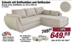 Poco Ecksofa mit Bettfunktion und Bettkasten Angebot