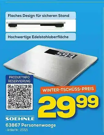 Euronics Berlet Soehnle 63867 Personenwaage Angebot