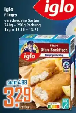 Klaas und Kock iglo Filegro Angebot