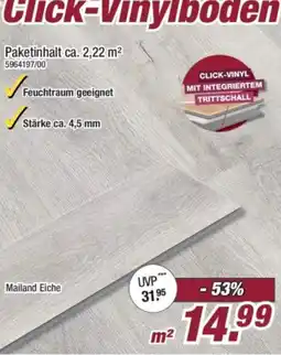 Poco Click-Vinylboden Mailand Eiche Angebot