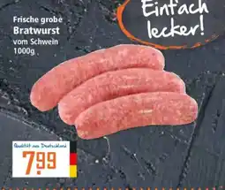 Klaas und Kock Frische grobe Bratwurst vom Schwein Angebot