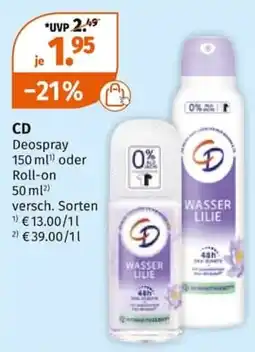 Müller CD Deospray Angebot
