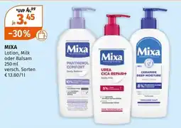 Müller Mixa Lotion, Milk oder Balsam Angebot