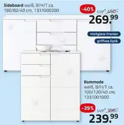 ROLLER Sideboard weiß Angebot