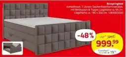 ROLLER Boxspringbett dunkelbraun Angebot