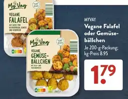 Aldi Süd MyVay Vegane Falafel oder Gemüse-bällchen Angebot