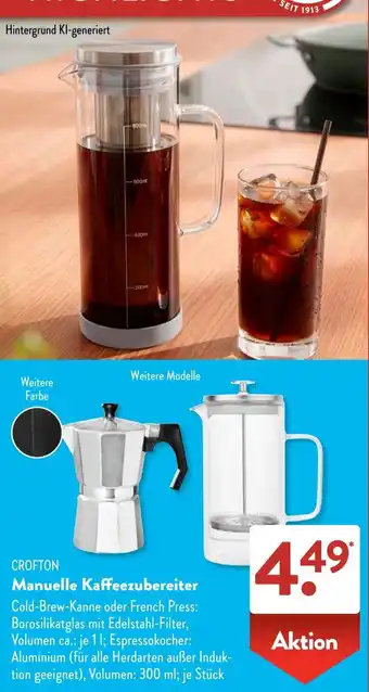 CROFTON Manuelle Kaffeezubereiter