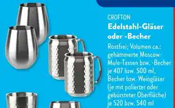 Aldi Süd CROFTON Edelstahl-Gläser oder -Becher Angebot
