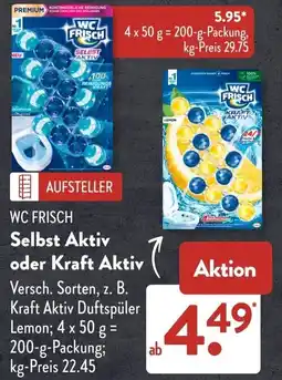 Aldi Süd WC FRISCH Selbst Aktiv oder Kraft Aktiv Angebot