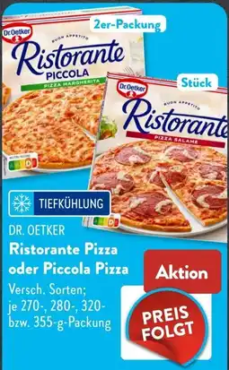 Aldi Süd Dr. Oetker Ristorante Pizza oder Piccola Pizza Angebot