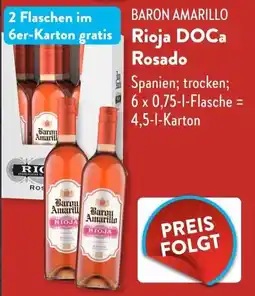 Aldi Süd Baron Amarillo Rioja DOCa Rosado Angebot