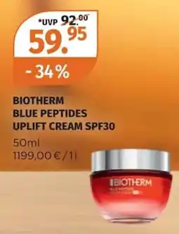 Müller BIOTHERM BLUE PEPTIDES UPLIFT CREAM SPF30 Angebot