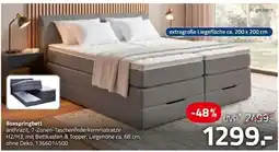 ROLLER Boxspringbett anthrazit Angebot
