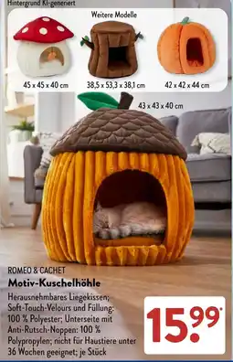 Aldi Süd ROMEO & CACHET Motiv-Kuschelhöhle Angebot