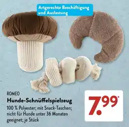 Aldi Süd ROMEО Hunde-Schnüffelspielzeug Angebot