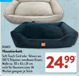 Aldi Süd ROMEO Haustierbett Angebot