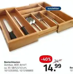 ROLLER Besteckkasten Bambus, MDF Angebot
