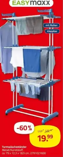 ROLLER Turmwäscheständer EASYmaxx Angebot