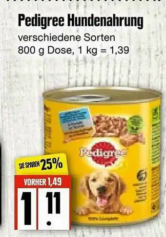 Edeka Frischemarkt Pedigree Hundenahrung Angebot