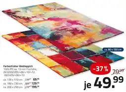 ROLLER Farbenfroher Webteppich Angebot