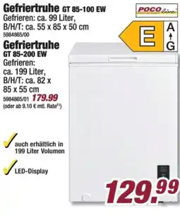 Poco Gefriertruhe GT 85-200 EW Angebot