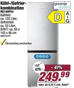Poco gorenje Kühl-/Gefrierkombination Angebot