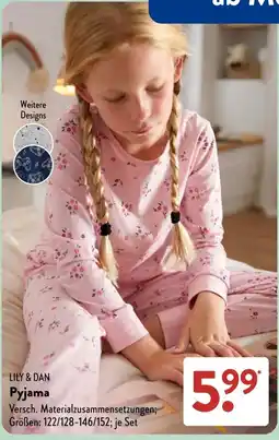 Aldi Süd LILY & DAN Pyjama Angebot