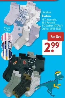 Aldi Süd LILY & DAN Socken Angebot