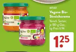 Aldi Süd MYVAY Vegane Bio-Streichcreme Angebot