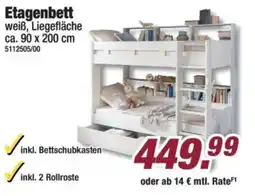 Poco Etagenbett weiß Angebot