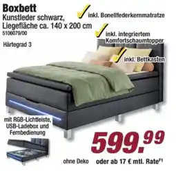 Poco Boxbett Kunstleder schwarz Angebot