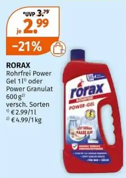 Müller RORAX Rohrfrei Power Gel Angebot
