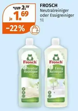 Müller Frosch Neutralreiniger oder Essigreiniger Angebot