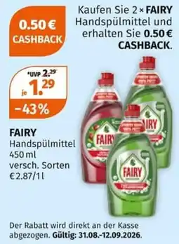 Müller FAIRY Handspülmittel Angebot
